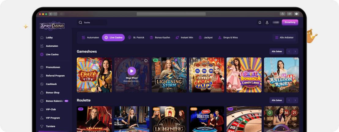 Spirit Casino – Erfahrungen & Testbericht 2025