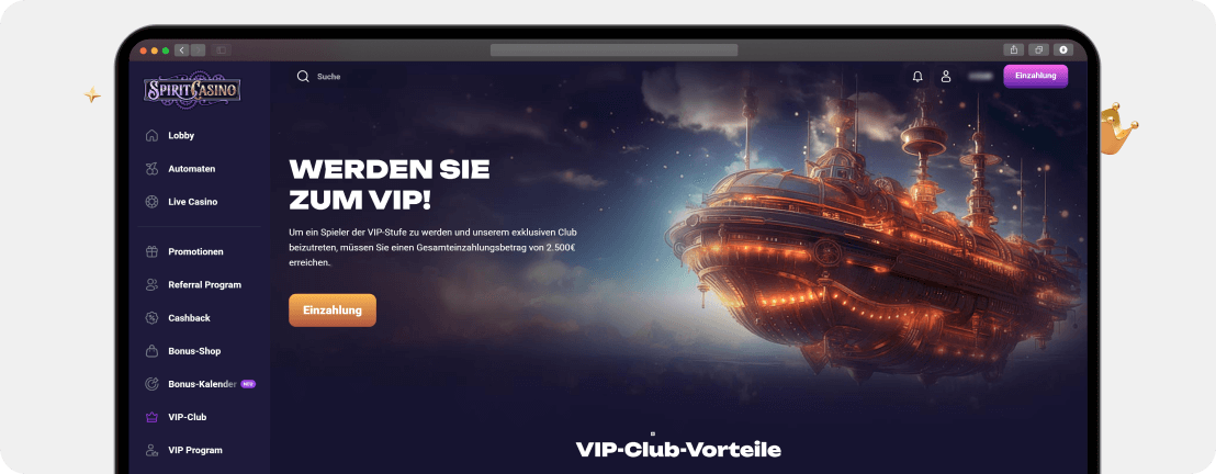 Spirit Casino – Erfahrungen & Testbericht 2025