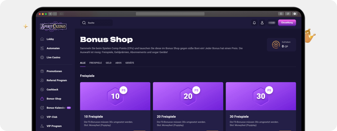 Spirit Casino – Erfahrungen & Testbericht 2025