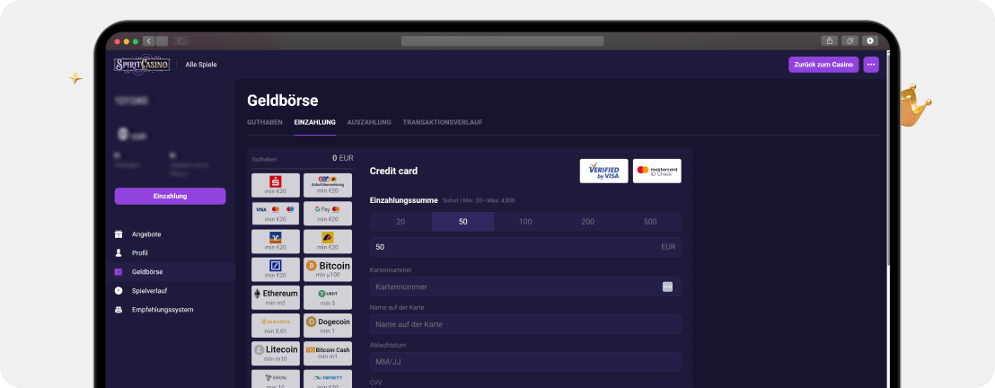 Spirit Casino – Erfahrungen & Testbericht 2025