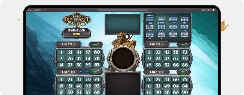 Screenshot: Bingo – Viking Runecraft Bingo
