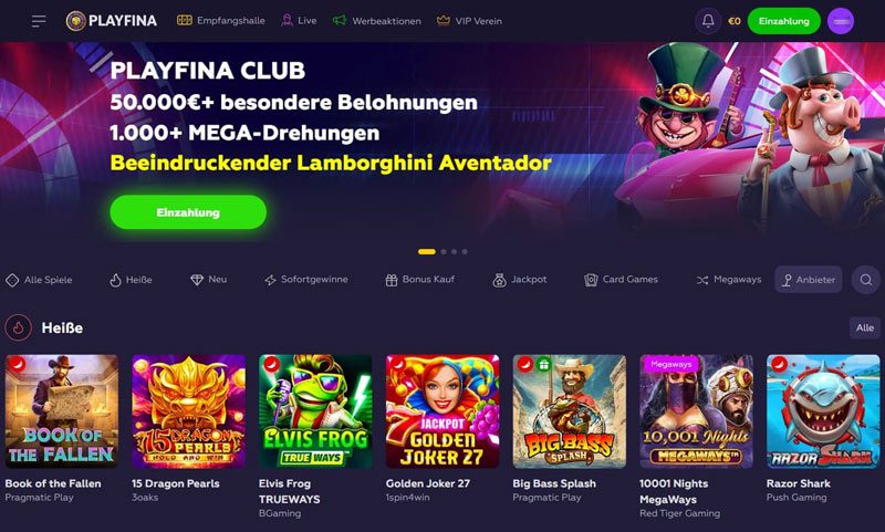 Playfina Casino – Erfahrungen & Testbericht 2025