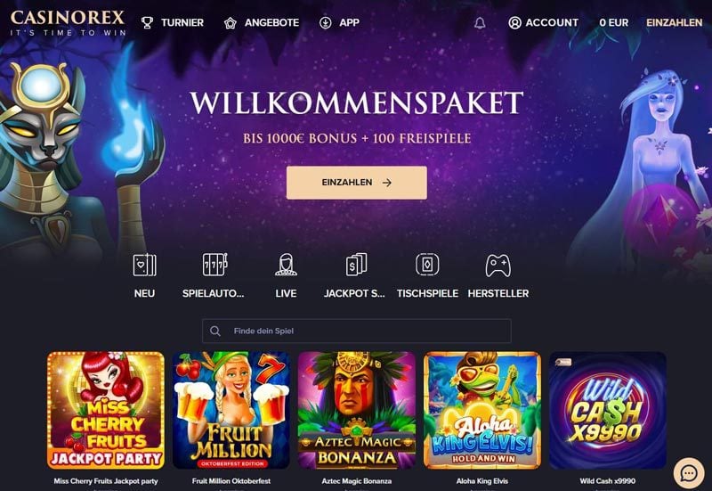 CasinoRex – Erfahrungen & Testbericht 2026