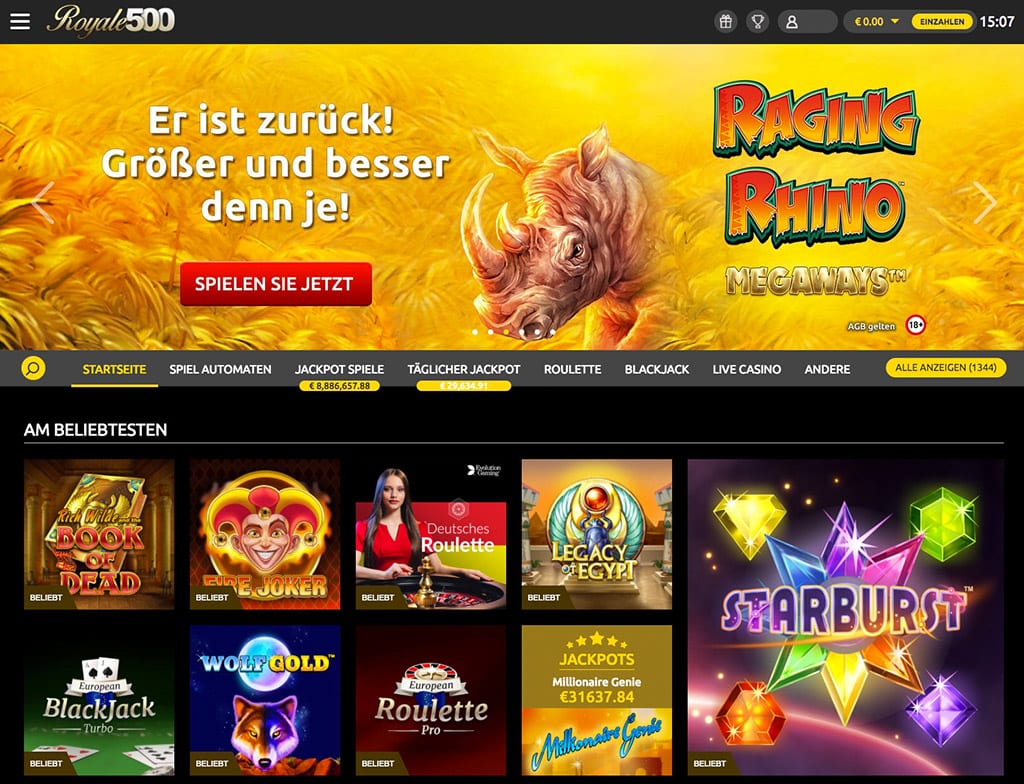 Royale 500 Casino Erfahrungen – Test & Bewertung 2025
