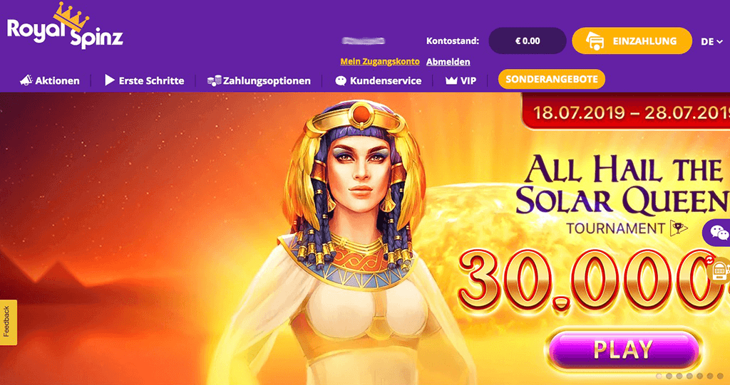 Royal Spinz Casino Erfahrungen – Test & Bewertung 2025