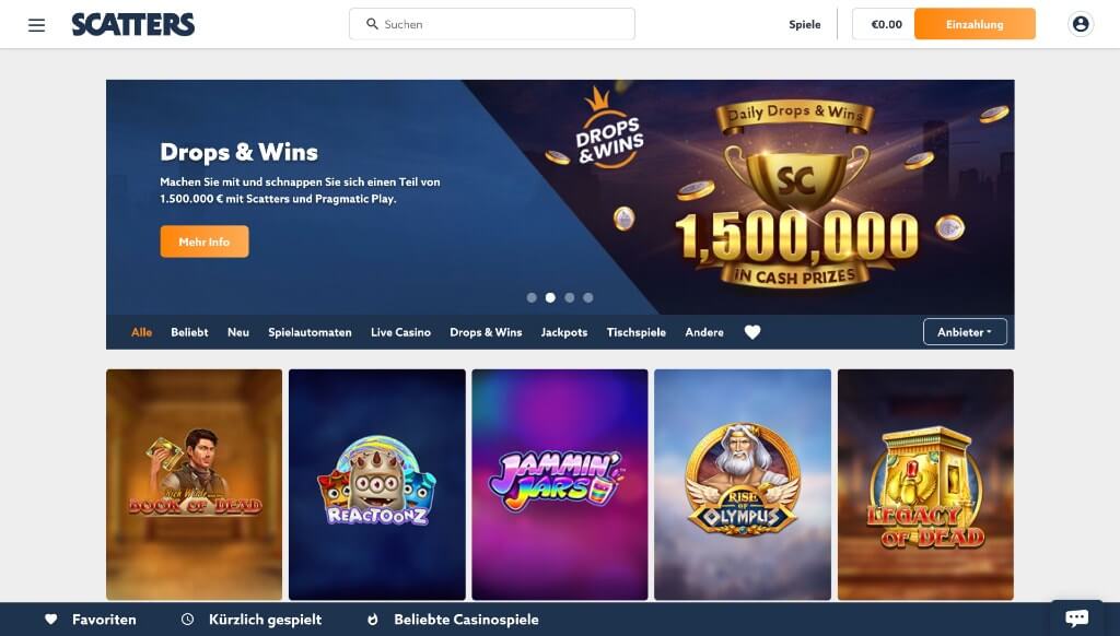 Scatters Casino Erfahrungen – Test & Bewertung 2026