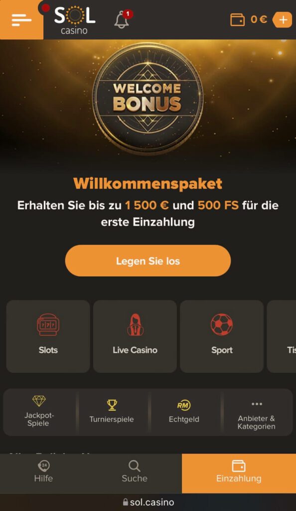 Sol Casino – Erfahrungen & Testbericht 2025