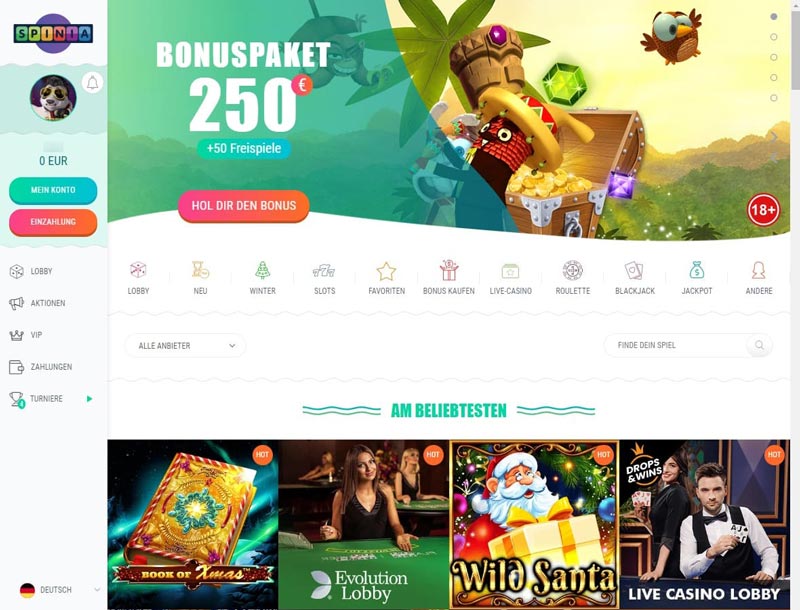 Spinia Casino – Erfahrungen & Testbericht 2025