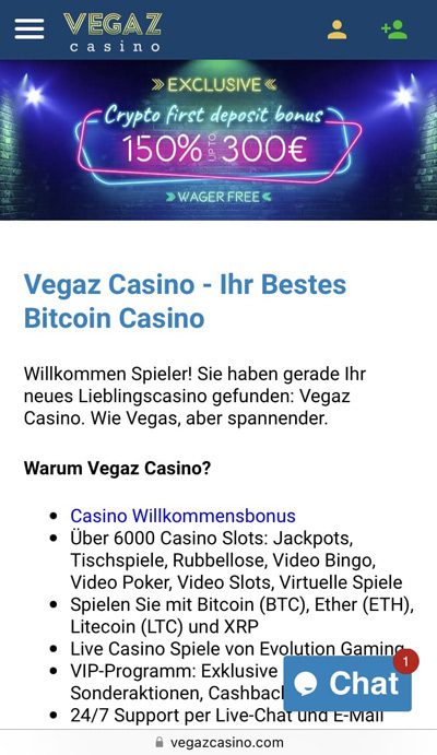 Vegaz Casino – Erfahrungen & Testbericht 2025