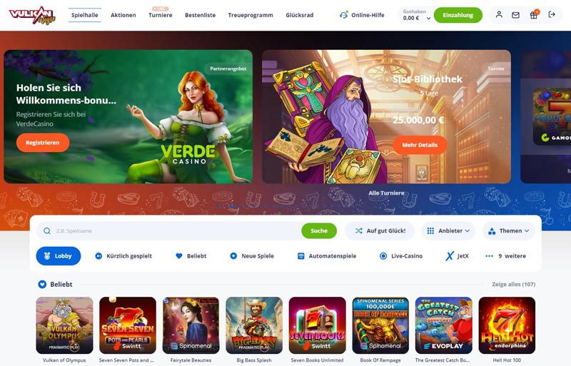 Vulkan Vegas – Erfahrungen & Testbericht 2025