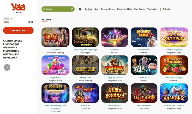 YaaCasino – Erfahrungen & Testbericht 2025